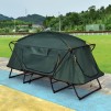 Costway 1-Person Elevated Folding Tent with Carry Bag in Green