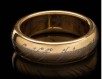 Lord of the Rings: The One Gold Plated Tungsten Ring