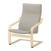 Ikea Family Members: Poang Birch Veneer Armchair (Knisa Light Beige) for $58, More