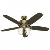 Lowes: Hunter Large Room 52-in Antique Brass Indoor Ceiling Fan with Light Kit (5-Blade) $50, More
