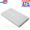 2.5" Aluminum USB 2.0 External SATA Drive Enclosure, Ultra Slim Case for 2.5" SATA Hard Drive