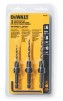 DeWalt Rapid Load Steel Countersink Set 1/4 in. Quick-Change Hex Shank 3 pc.