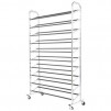 50-Pair Free Standing 10-Tier Metal Shoe Rack