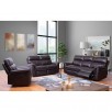 Franklin Top-Grain Leather 3-Piece Reclining Sofa, Loveseat and Chair Set by Abbyson Living