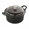 Staub Cast Iron 2.75-qt Round La Coquette with Glass Lid +  $39.60 in Rakuten Points
