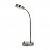 Utilitech 13.25-in Adjustable Stainless Steel LED Desk Lamp with Metal Shade