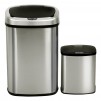 13 and 2.4 Gallon Touch-Free Sensor Automatic Stainless-Steel Trash Can