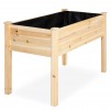 Best Choice Products 46x22x30in Raised Wood Planter Garden Bed Box Stand for Backyard, Patio