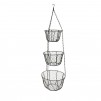 Patio Life 12-in W x 38-in H Brown Metal Hanging Plante