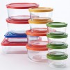 2x Pyrex 24-pc. Storage Set with Color Lids (48pc in Total)