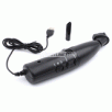 USB Vacuum Cleaner, Turbo Cleaning with LED light, Black