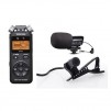 Tascam DR-05 Handheld Digital Audio Recorder Black - With Microphone Bundle