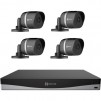 ezviz 8-Channel 4K UHD NVR with 2TB HDD & 4 4K Outdoor Night Vision Bullet Cameras