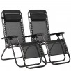 two FDW Zero Gravity Recliner Outdoor Patio Chairs