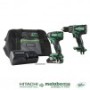 Hitachi 2-Tool 18-Volt Brushless Power Tool Combo Kit with Soft Case (Charger and 1-Battery Included