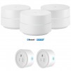3-Pack Google Wifi AC1200 Dual Band Mesh WiFi System + 2-Pack Deco Gear Wi-Fi Smart Plugs