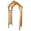 Garden Architecture 3.7-ft W x 7.4-ft H Natural Cedar Garden Arbor