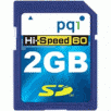 PQI 2GB Hi-Speed 60X SD Card, Ultra Performance Secure Digital Memory Card, Model AE21-2030-0101