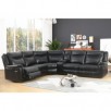Stanford 6-Piece Sectional Sofa, Black