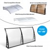 Mcombo 40" x 80" Polycarbonate Window Awning + $10 in Rakuten Credit