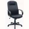 Office Depot Brand Hampton High-Back Leather Chair, Black
