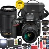Nikon D3500 DSLR Camera 18-55 VR & 70-300 + Software & Online Class Accessory Bundle