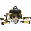 DEWALT 20-Volt 7-Tool Power Tool Combo Kit with Soft rolling Case (2-Batteries Included and Charger Included)
