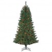 Trim A Home 7" Eastern Mountain Pine Christmas Tree with Multi Color Lights