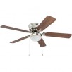 Harbor Breeze Armitage 52-in Brushed Nickel LED Indoor Residential Flush mount Ceiling Fan
