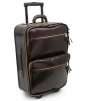 Mulholland Brothers Leather Wheeled Carry-On Bag