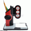 Pen Holder W/ LCD Alarm Clock and Memo Pad Holder,Calendar and Indoor Temperature Display