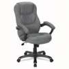 RS To�Go Haddington Microfiber High-Back Chair, 46 1/2"H x 26 3/8"W x 28 3/8"D, Gray