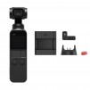 DJI Osmo Pocket 3-Axis Gimbal Stabilized Handheld Camera - Bundle With DJI Expansion Kit for Osmo Po