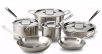 All-Clad D5 Stainless Brushed 10-Piece Cookware Set