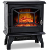 Electric Fireplace Heater with Log Flame Effect