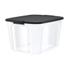Bella Storage Solution 18-Gallon (69-Quart) Clear Tote with Latching Lid