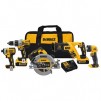 DeWalt 20V MAX XR Cordless Brushless 5 tool Combo Kit 20 volt