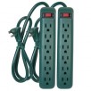 PRIME 2-pack 6-Outlet Green Power Strip
