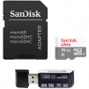 SanDisk 16GB Ultra UHS-I microSDHC Memory Card with SD Adapter and USB 2.0 Card Reader