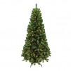 St Nicholas Square 7-ft. Green Sprice PVC with Clear Lights