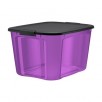 Bella Storage Solution BELLA STORAGE SOLUTION 18-Gallon (71-Quart) Purple Tote with Latching Lid