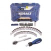 Kobalt 63-Piece Standard (SAE) and Metric Polished Chrome Mechanics Tool Set