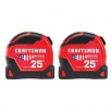 CRAFTSMAN PROREACH 2-Pack 25-ft Auto Lock Tape Measure