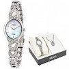 Seiko Mother of Pearl Dial Crystal Ladies Watch & Necklace Gift Set