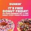 Dunkin Perks Members: Purchase Any Beverage via DD Card, Get Bonus Donut Free