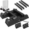 Deco Gear Xbox 3-in-1 Vertical Stand Cooling Fan with Dual Controller Charging Station