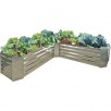Stonegate Designs Galvanized L-Shaped Planter