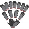 Ironton Nitrile-Coated Work Gloves -12 Pairs, Black, Large, Model# 37130IR-L12