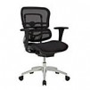 WorkPro 12000 Mesh/Fabric Managerial Mid-Back Chair, Black/Chrome