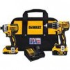 DeWalt 20V MAX XR Cordless Brushless 2 tool Hammer Drill and Impact Driver Kit 20 volt